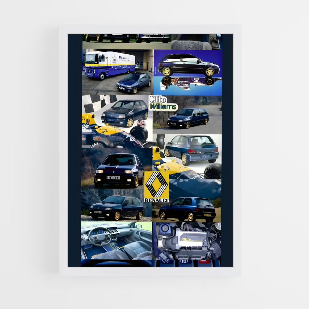 Poster Vrombissement des Moteurs – affiche Renault (vue 3)